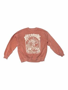 Billabong Crewneck Sweatshirt with Cream Graphic - Size M